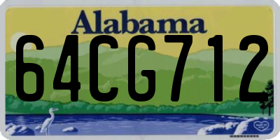 AL license plate 64CG712