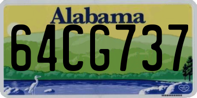 AL license plate 64CG737