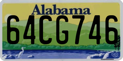AL license plate 64CG746