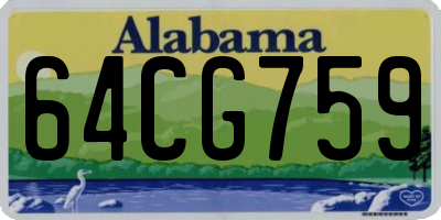 AL license plate 64CG759