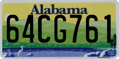 AL license plate 64CG761