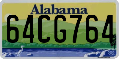 AL license plate 64CG764