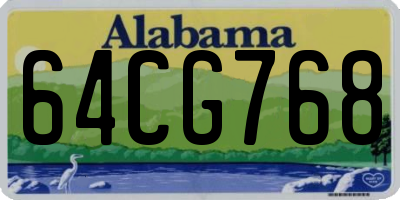 AL license plate 64CG768