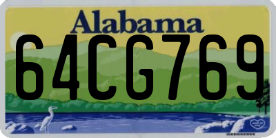 AL license plate 64CG769