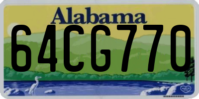 AL license plate 64CG770