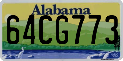 AL license plate 64CG773