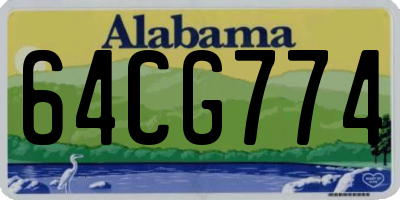 AL license plate 64CG774