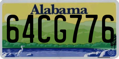 AL license plate 64CG776