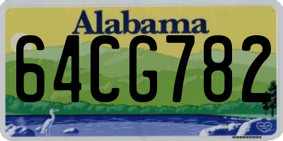 AL license plate 64CG782