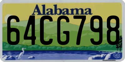 AL license plate 64CG798