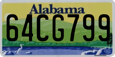 AL license plate 64CG799