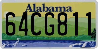 AL license plate 64CG811