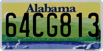 AL license plate 64CG813