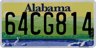 AL license plate 64CG814