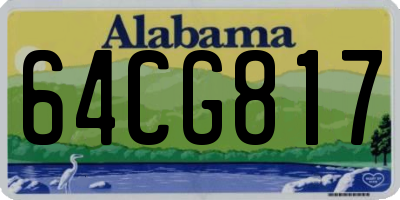 AL license plate 64CG817