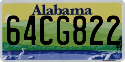 AL license plate 64CG822