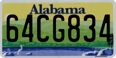 AL license plate 64CG834