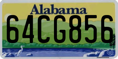 AL license plate 64CG856