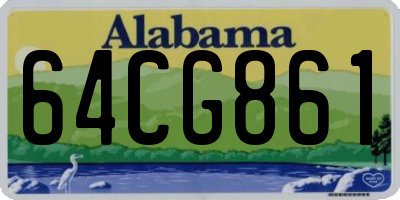 AL license plate 64CG861