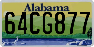 AL license plate 64CG877