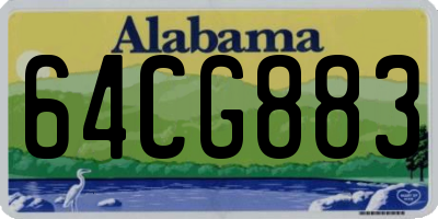 AL license plate 64CG883