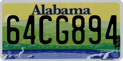AL license plate 64CG894