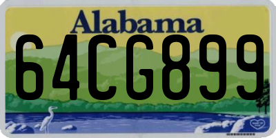 AL license plate 64CG899