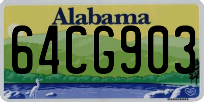 AL license plate 64CG903
