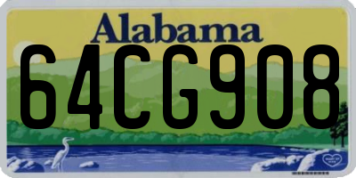 AL license plate 64CG908