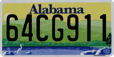 AL license plate 64CG911