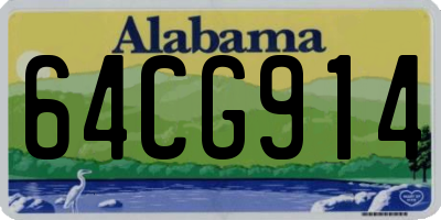 AL license plate 64CG914