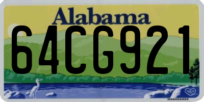 AL license plate 64CG921