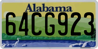 AL license plate 64CG923
