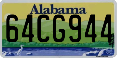 AL license plate 64CG944