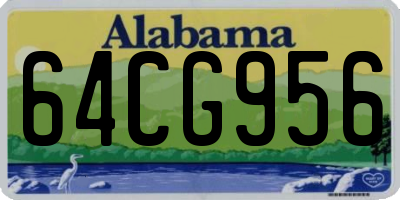 AL license plate 64CG956