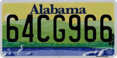 AL license plate 64CG966