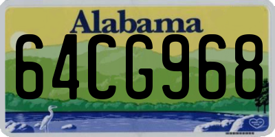 AL license plate 64CG968