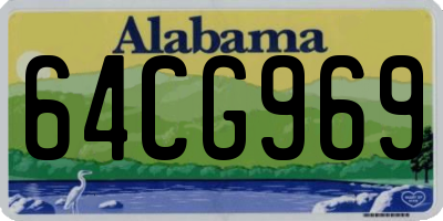 AL license plate 64CG969