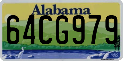 AL license plate 64CG979