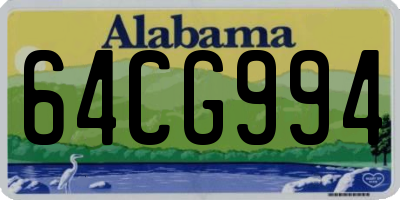 AL license plate 64CG994