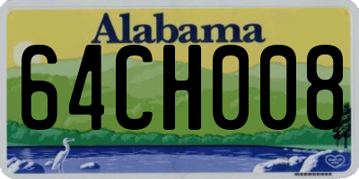 AL license plate 64CH008
