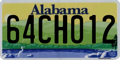 AL license plate 64CH012