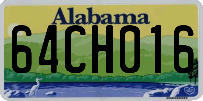 AL license plate 64CH016