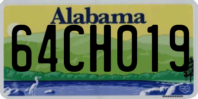 AL license plate 64CH019