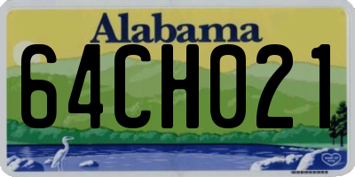 AL license plate 64CH021