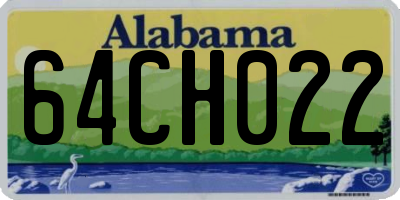 AL license plate 64CH022