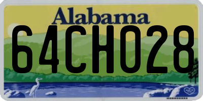 AL license plate 64CH028
