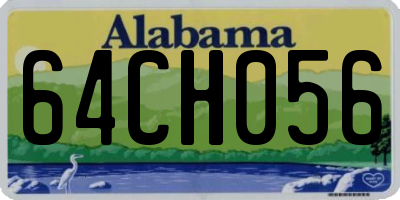 AL license plate 64CH056