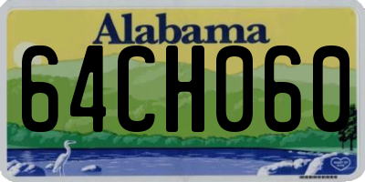 AL license plate 64CH060