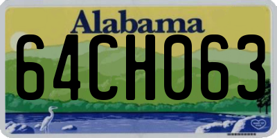 AL license plate 64CH063